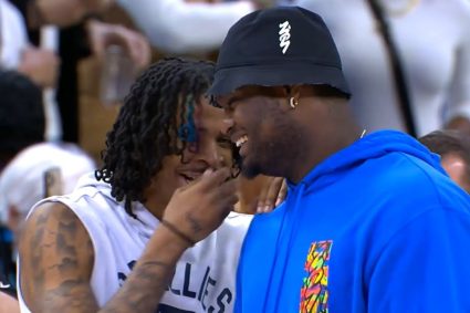 Morant + Zion: A GunThe other also likes playing with guns.